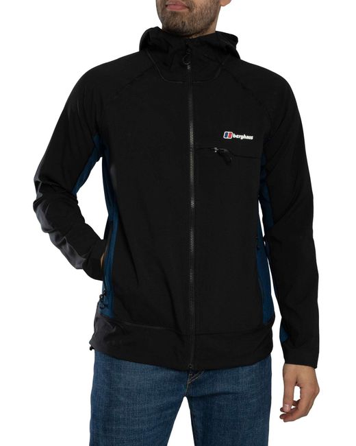 Berghaus Black Waverthree Hooded Jacket for men