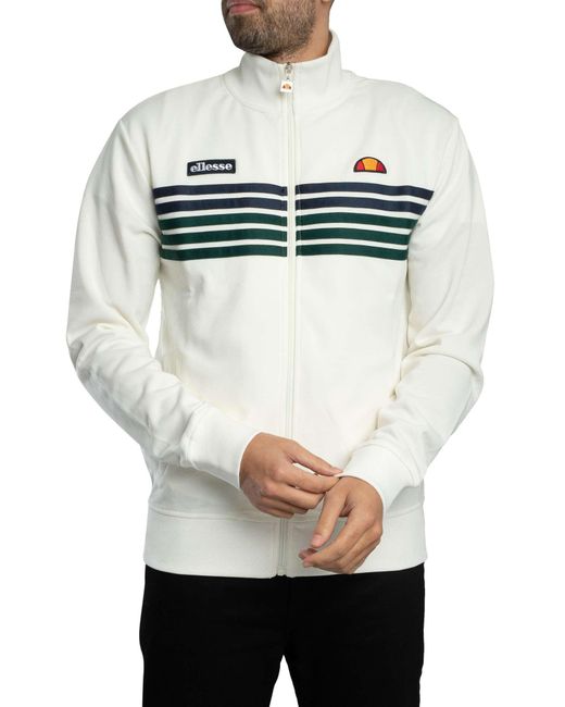 Ellesse White Vicenza Track Jacket for men