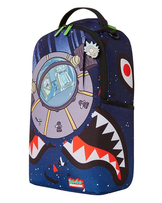 Sprayground Rick & Morty Spaceship Backpack in Blue for Men | Lyst