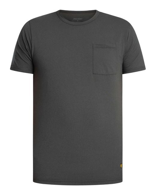 Lyle & Scott White Basic 2 Pack Pocket T-shirt for men