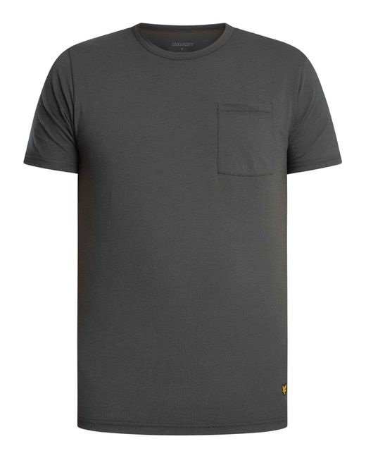 Lyle & Scott White Basic 2 Pack Pocket T-shirt for men