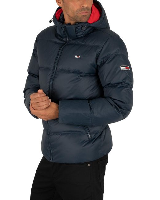 Tommy Hilfiger Essential Down Puffer Jacket in Blue for Men | Lyst