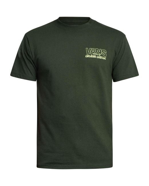 Vans Green Shop Front Back Graphic T-shirt for men