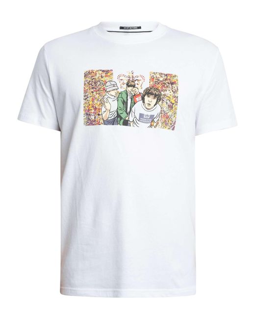 Weekend Offender White Number 5 Graphic T-shirt for men