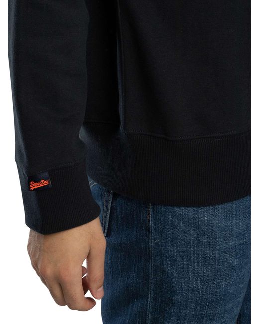 Superdry Blue Essential Logo Sweatshirt for men
