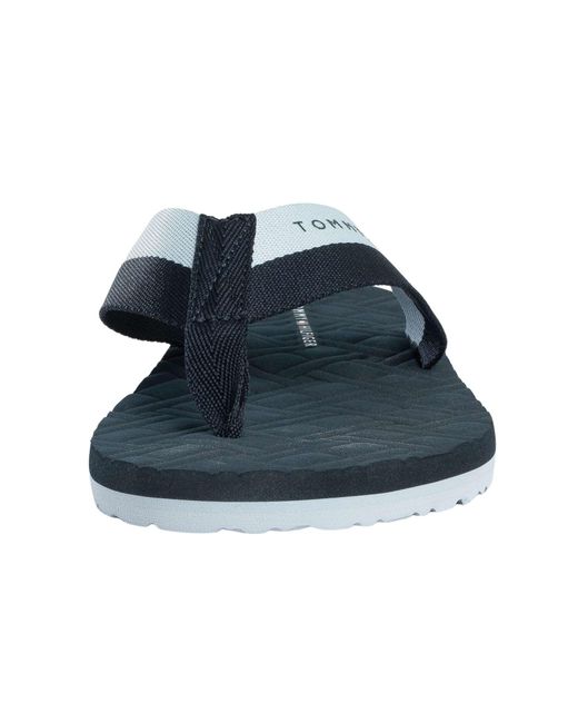 Tommy Hilfiger Blue Webbing Beach Flip Flops for men
