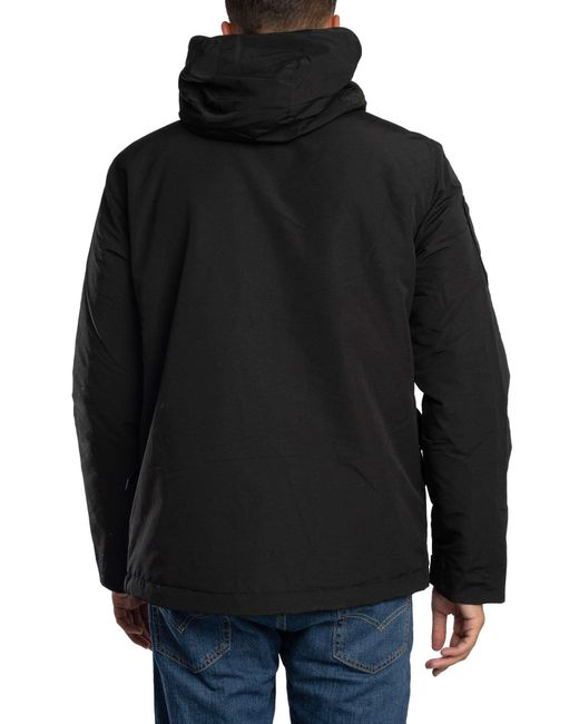 Superdry Black Ultimate Emb Windbreaker Jacket for men
