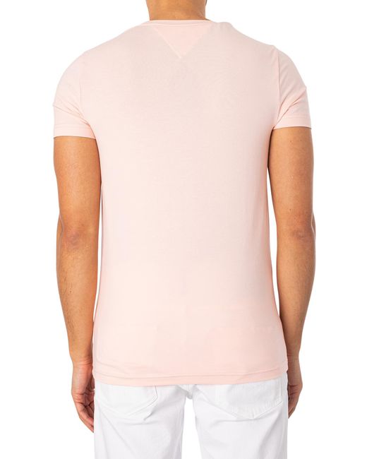 Tommy Hilfiger White Stretch Extra Slim T-shirt for men