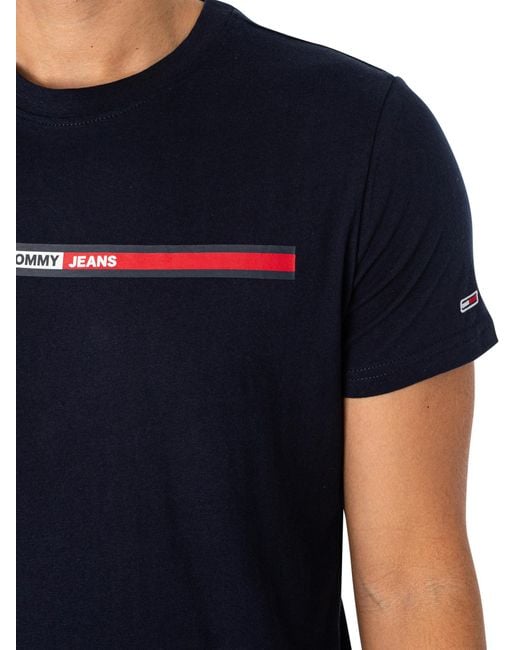 Tommy Hilfiger Blue Essential Flag T-shirt for men