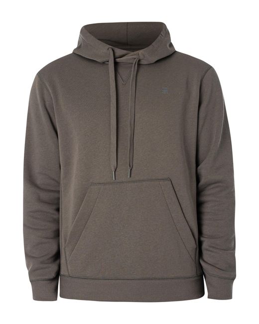 G-Star RAW Gray Premium Core Pullover Hoodie for men