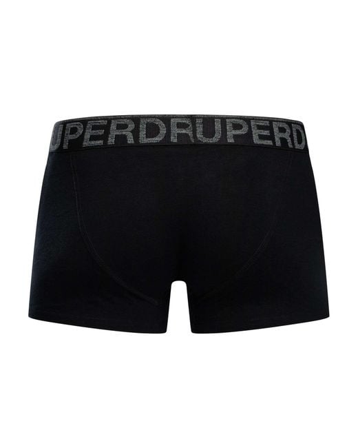 Superdry Black 3 Pack Trunks for men