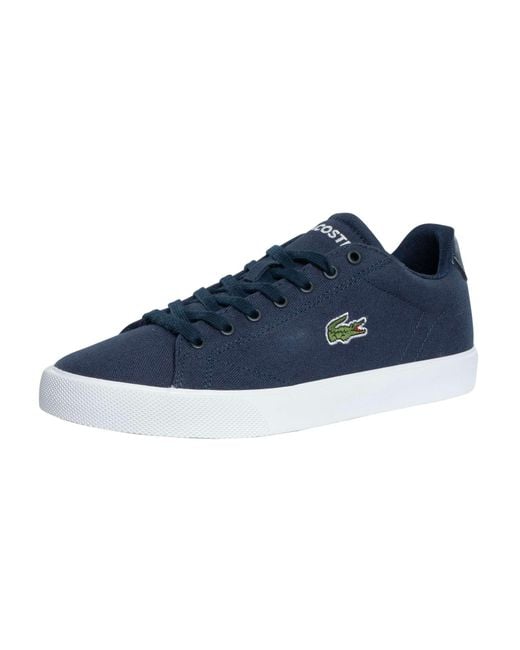 Lacoste Blue Lerond Set 125 1 Cma Canvas Trainers for men