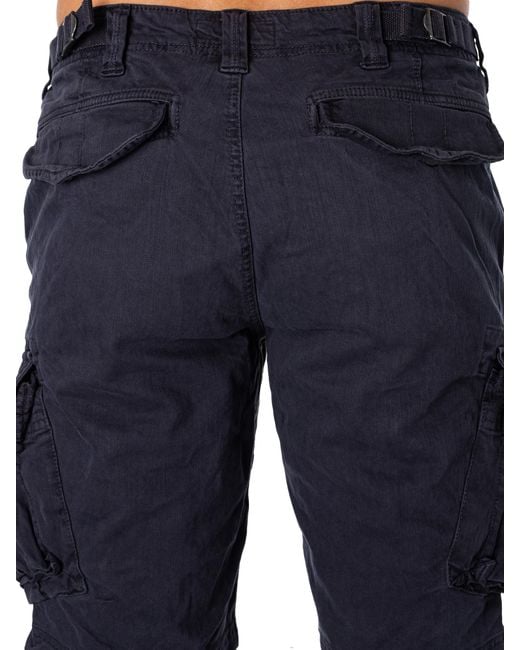 Superdry Blue Core Cargo Shorts for men