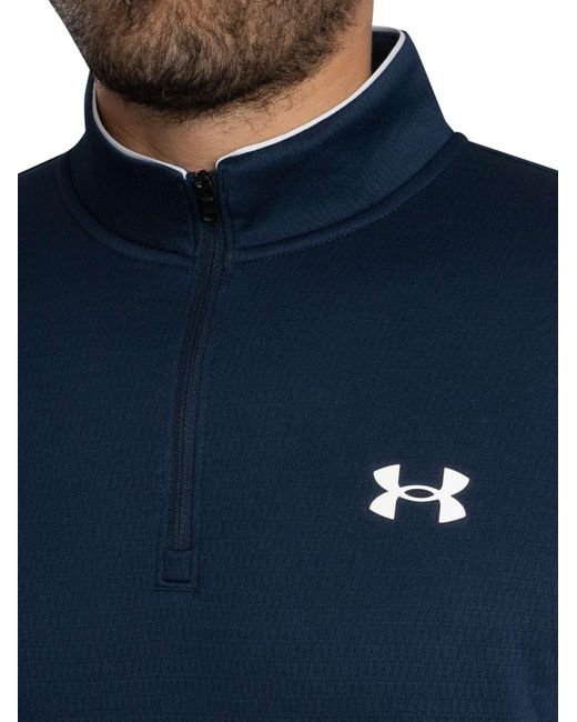 Under Armour Blue Golf Matchplay Zip Top for men