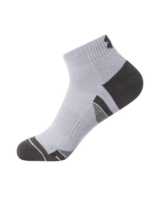 Under Armour Black 3 Pack Performance Tech Low Cut Socks for men