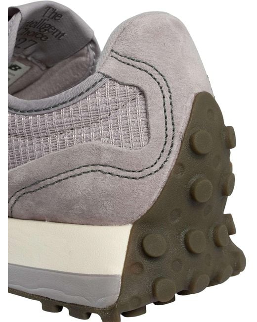 New Balance White 327 Suede Trainers for men