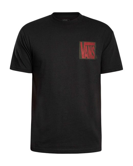 Vans Black Stretch Stack Back Graphic T-shirt for men