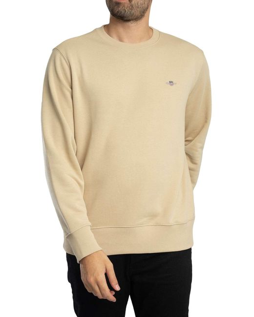 Gant Natural Regular Shield Sweatshirt for men