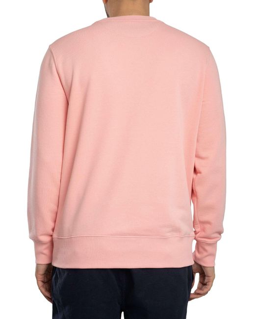 Gant Pink Regular Shield Sweatshirt for men