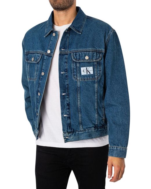 Calvin Klein Blue Regular 90's Denim Jacket for men