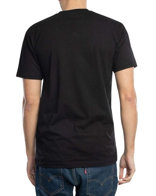 Vans Black Left Chest Logo T-shirt for men