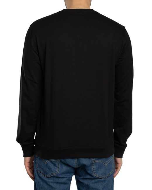 EA7 Black Echo Graphic Sweatshirt for men