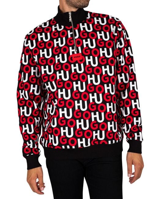 HUGO Red Donogram Zip Sweatshirt for men