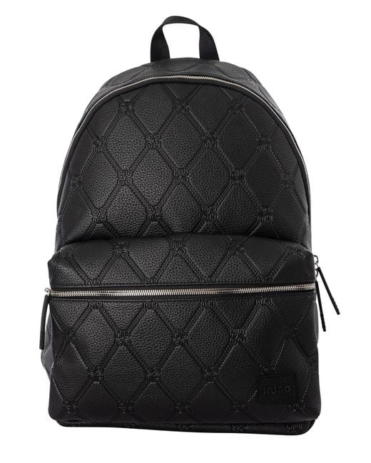 HUGO Black Eton Chain Backpack for men