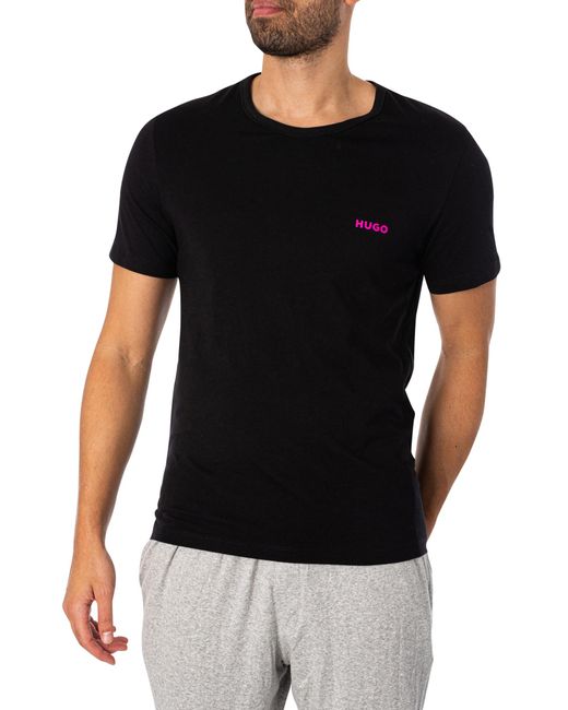 HUGO Black 3 Pack Crew T-shirts for men