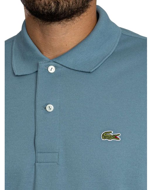 Lacoste Blue Logo Polo Shirt for men