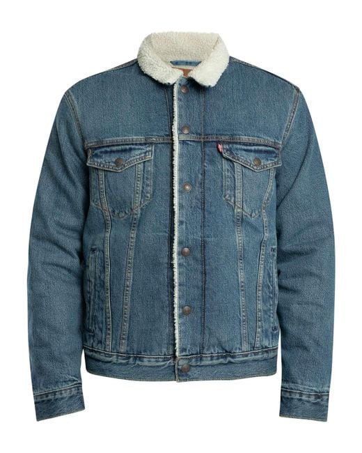 Levi's Blue Type 3 Sherpa Trucker Jacket for men