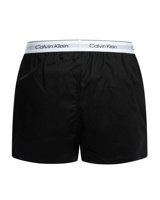 Calvin Klein Black 3 Pack Icon Slim Boxers for men