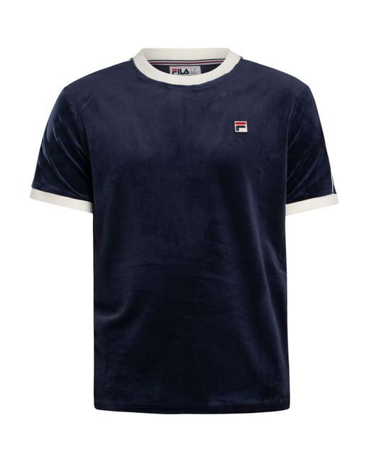 Fila Blue Basilio Velour T-shirt for men