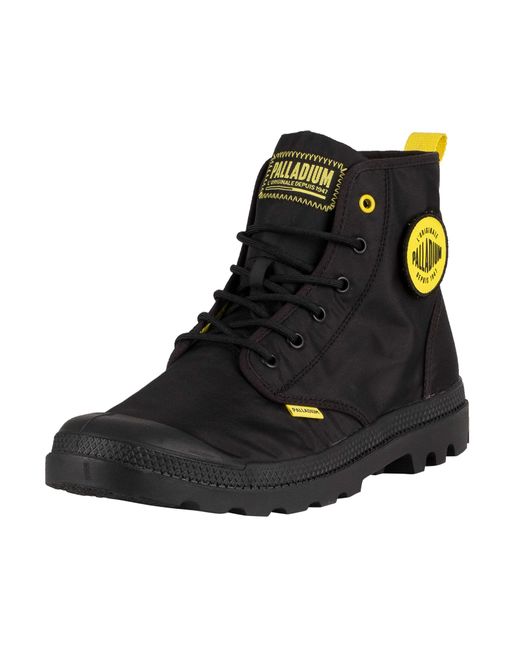 Palladium Black Pampa Smiley Change Boots for men