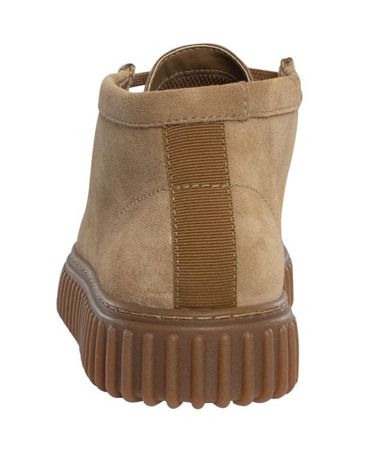 Clarks Brown Torhill Hi Suede Boots for men