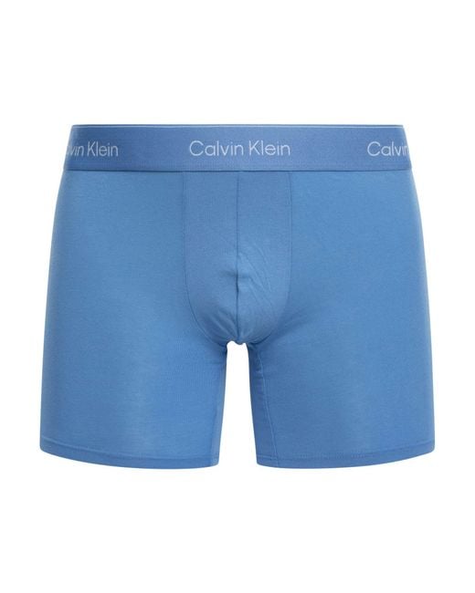 Calvin Klein Blue 3 Pack Icon Boxer Briefs for men