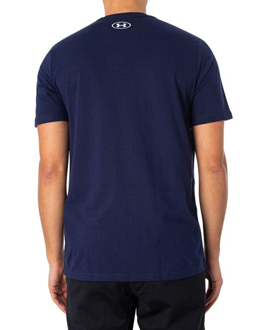 Under Armour Blue Sportstyle Left Chest Short Sleeve T-shirt for men