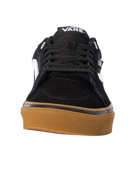 Vans Black Filmore Suede Trainers for men