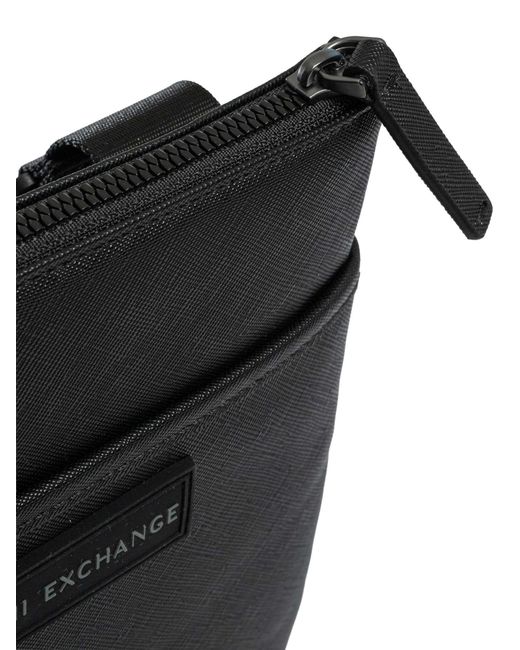 ARMANI EXCHANGE Black Box Logo Crossbody Bag for men