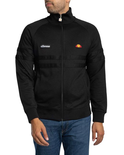 Ellesse Black Rimini Track Jacket for men