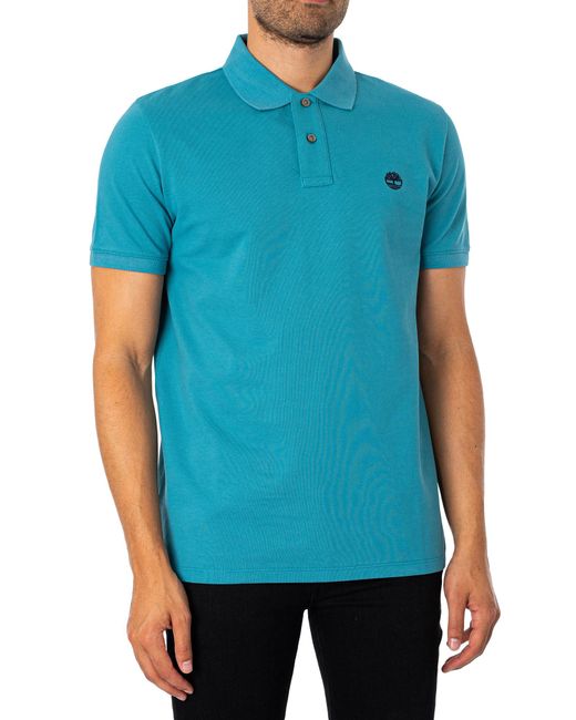 Timberland Blue Millers Pique Polo Shirt for men