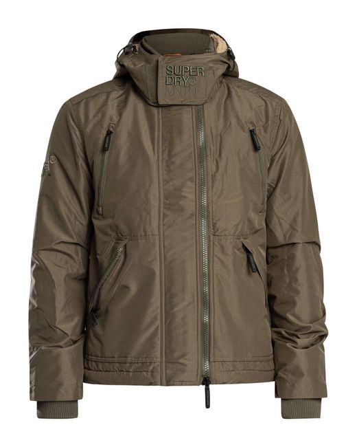 Superdry Brown Hooded Arctic Windcheater Jacket for men