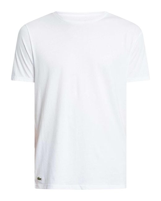 Lacoste Black 3 Pack Crew Lounge T-shirts for men