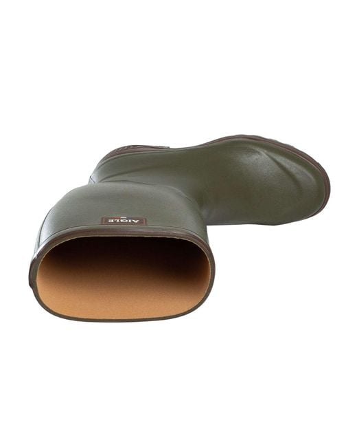 Aigle Green Parcours Wellington Boots for men