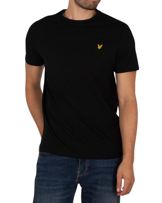 Lyle & Scott Black Plain T-shirt for men