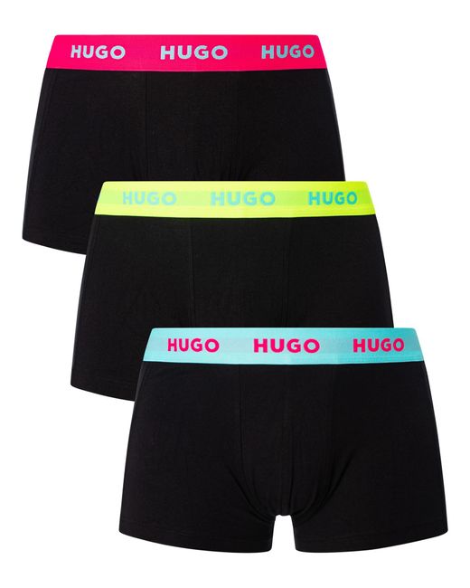 HUGO Black 3 Pack Trunks for men