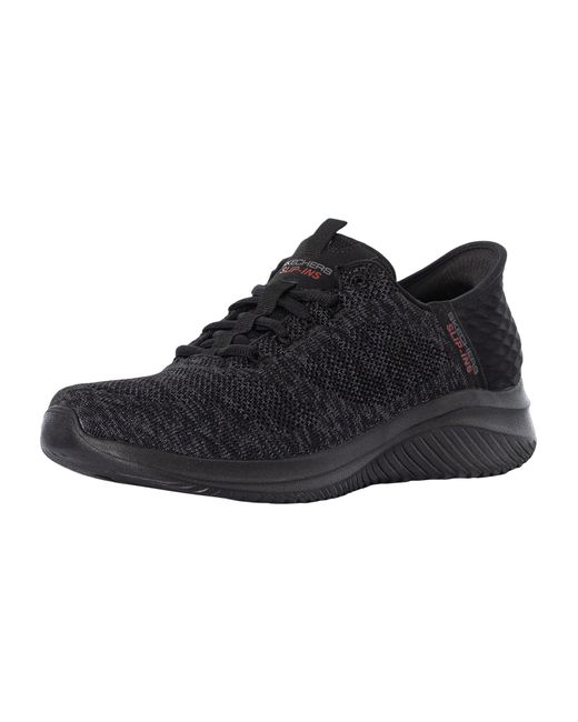 Skechers Slip-ins Ultra Flex 3.0 Trainers in Black for Men | Lyst