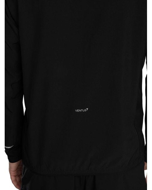 EA7 Black Lightweight Logo Jacket for men