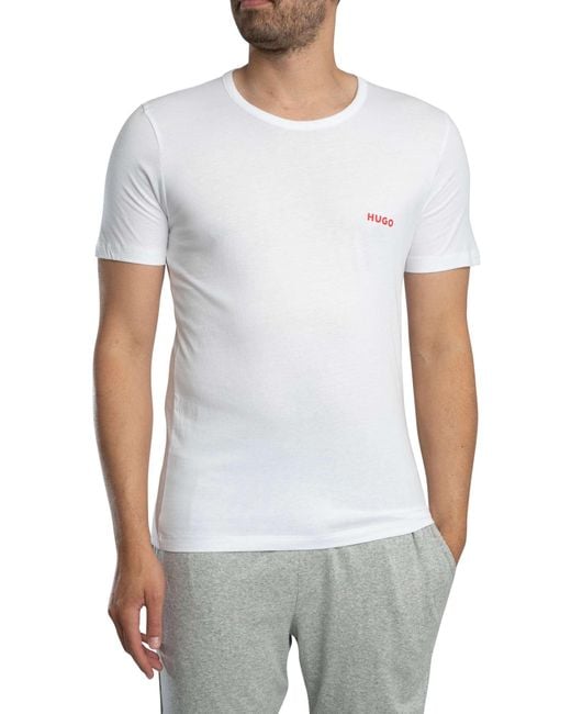 HUGO Blue 3 Pack Crew Lounge T-shirts for men