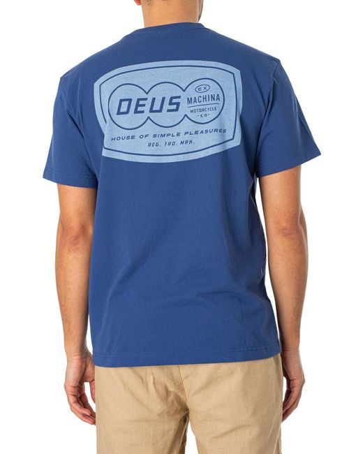 Deus Ex Machina Blue Splinter T-shirt for men